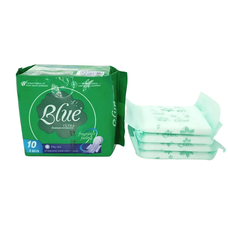 Serviettes Hygiéniques Bleues